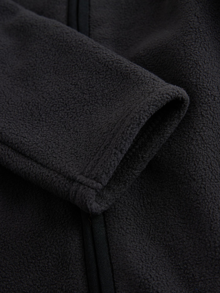 Clarks Black Unisex Zip Through Fleece - Image 6 of 6 Clarks Black Unisex Zip Through Fleece - Image 6 of 6