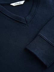 Clarks Navy Unisex Knitted School Jumper - Image 11 of 11
