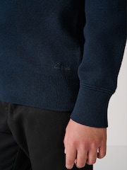 Clarks Navy Unisex Knitted School Jumper - Image 7 of 11