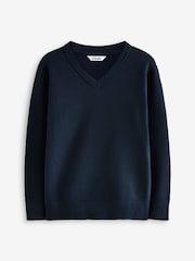 Clarks Navy Unisex Knitted School Jumper - Image 9 of 11