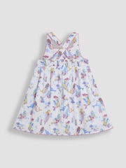 JoJo Maman Bébé Mermaid Scene Cross Back Dress - Imagen 2 de 3