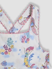 JoJo Maman Bébé Mermaid Scene Cross Back Dress - Imagen 3 de 3