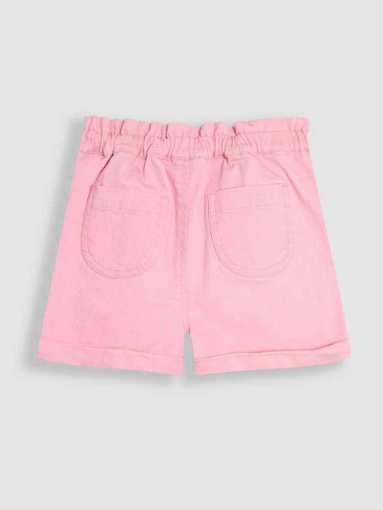 Pantalones cortos de algodón 100 % con dobladillo vuelto y bordados de sarga de JoJo Maman Bébé - Imagen 2 de 3 Pantalones cortos de algodón 100 % con dobladillo vuelto y bordados de sarga de JoJo Maman Bébé - Imagen 2 de 3