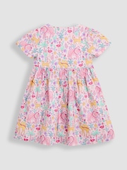 JoJo Maman Bébé Button Through 100% Cotton Dress - Imagen 2 de 3