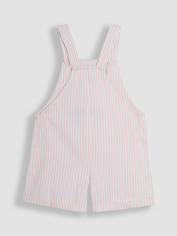 JoJo Maman Bébé Pink Stripe Dungaree - Image 2 of 3