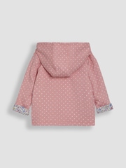 JoJo Maman Bébé Pink Bunny Appliqué Reversible Hoodie - Image 3 of 7