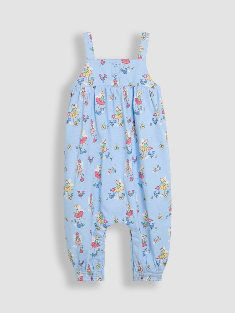 JoJo Maman Bébé Blue Fairy Button Front Jumpsuit - Image 1 of 3