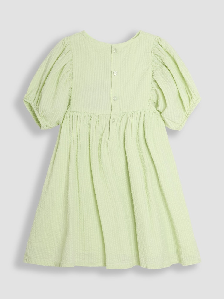 Buy JoJo Maman Bb Green Floral Embroidered Balloon Sleeve Dress from Next USA Buy JoJo Maman Bb Green Floral Embroidered Balloon Sleeve Dress from Next USA