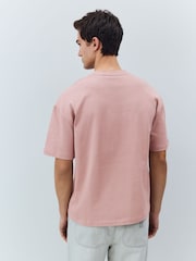 Pink Relaxed Fit Heavyweight T-Shirt - Image 3 of 7