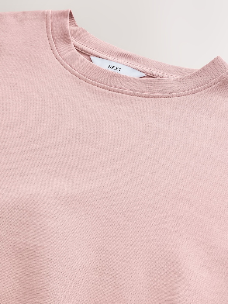 Pink Relaxed Fit Heavyweight T-Shirt - Image 7 of 7