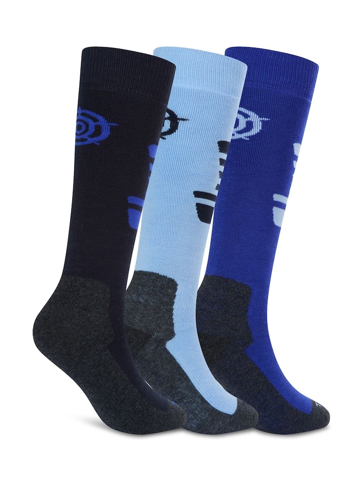 Tog 24 Blue Glenshee Technical Ski Socks 3 Pack - Image 2 of 3 Tog 24 Blue Glenshee Technical Ski Socks 3 Pack - Image 2 of 3