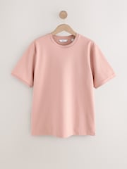 Pink Regular Fit Textured T-Shirt - Image 5 of 7