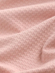 Pink Regular Fit Textured T-Shirt - Image 6 of 7