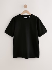 Black Regular Fit Textured T-Shirt - Image 5 of 7