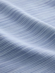 Bleu - Lit 1 place - T-shirt décontracté à texture ottomane - Image 8 de 8