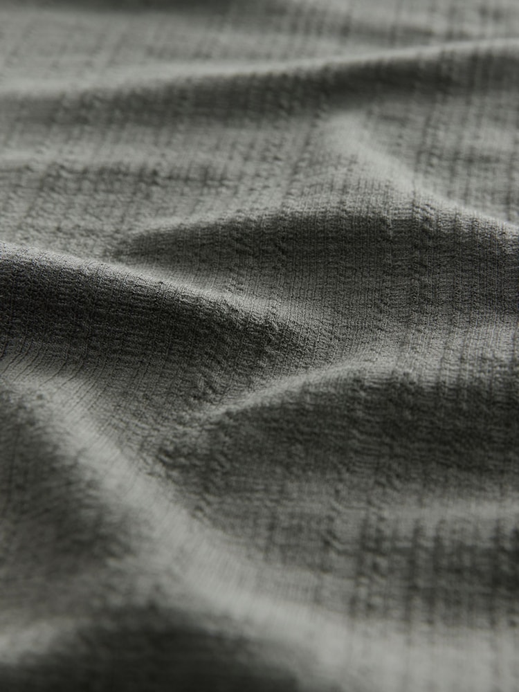 Green Relaxed Fit Textured T-Shirt - Image 7 of 7