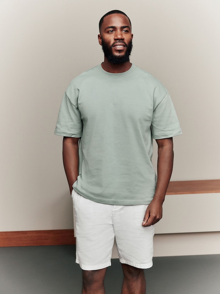 SALBEIGRÜN - Bequeme Passform - T-Shirt aus schwerem Material - Image 1 of 7