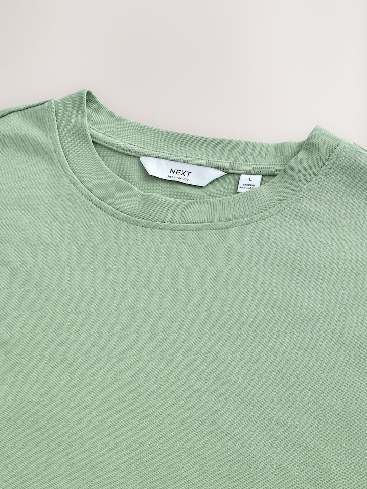 SALBEIGRÜN - Bequeme Passform - T-Shirt aus schwerem Material - Image 7 of 7