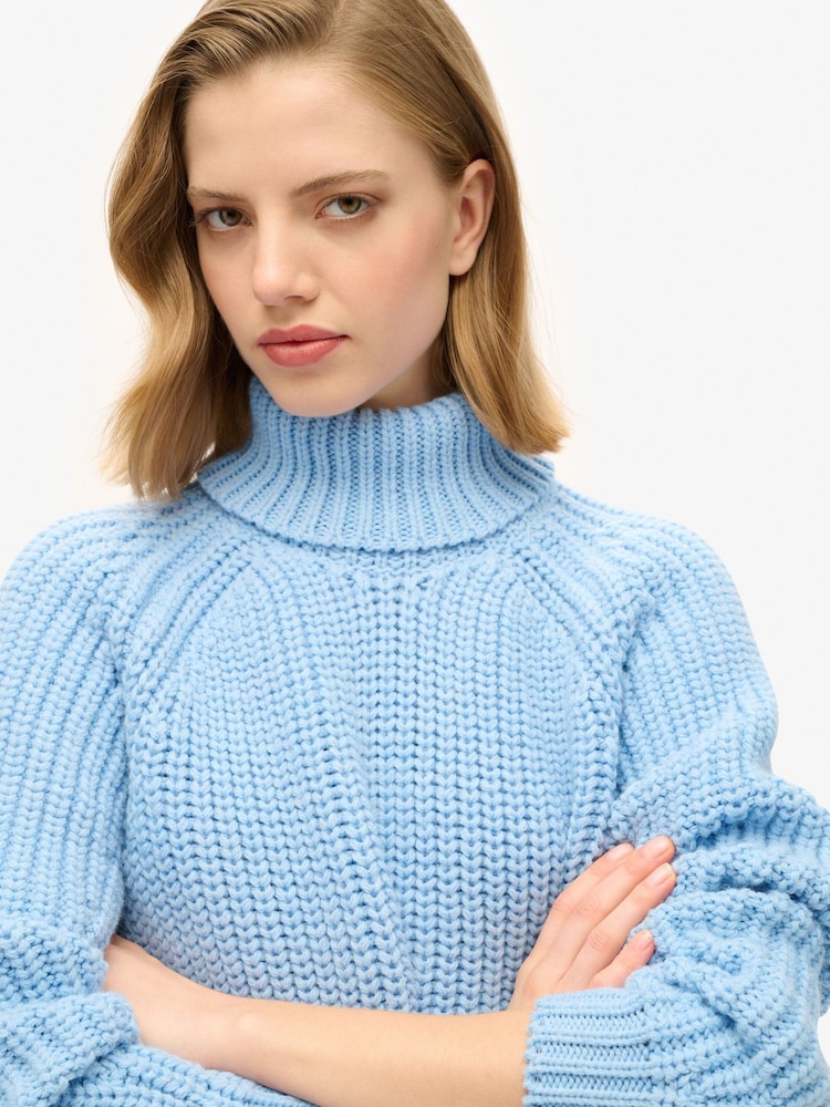 Superdry de malha com gola alta Slouchy Stitch Jumper - Imagem 3 de 3