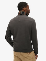 Superdry Black Copper 100% Cotton Label Workwear Chest Crew Sweatshirt - Image 3 of 7