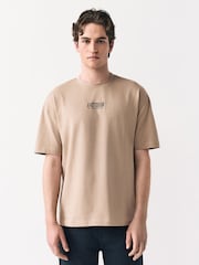 Stone Relaxed Fit Graphic Print Heavy Weight T-Shirt - Image 2 of 9