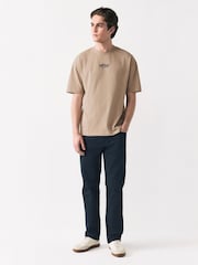 Stone Relaxed Fit Graphic Print Heavy Weight T-Shirt - Image 4 of 9
