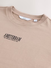 Stone Relaxed Fit Graphic Print Heavy Weight T-Shirt - Image 9 of 9