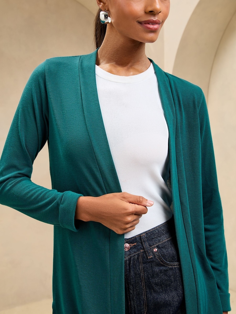 Lipsy Teal Longline Cardigan - Image 2 of 4