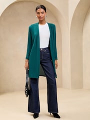Lipsy Teal Longline Cardigan - Image 3 of 4