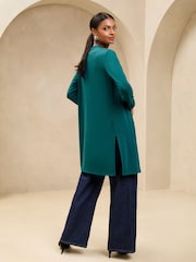 Lipsy Teal Longline Cardigan - Image 4 of 4