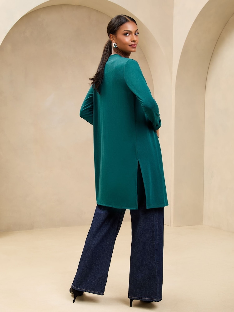 Lipsy Teal Longline Cardigan - Image 4 of 4