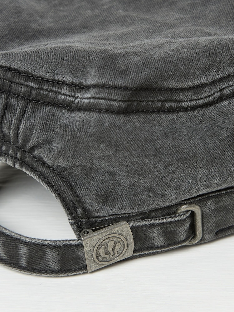 FatFace Black Train Driver 100% Cotton Hat - Image 2 of 2
