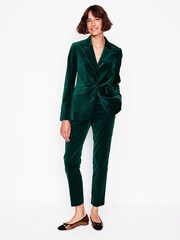 Boden Green Petite Marylebone Velvet Blazer - Image 1 of 5