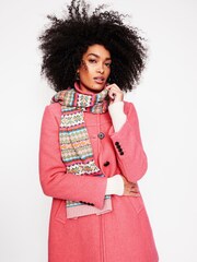 Boden Pink Petite Lincoln Textured Coat - Image 5 of 6
