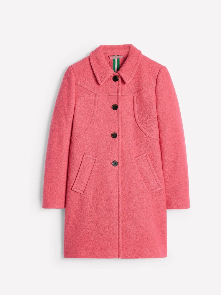 Boden Pink Petite Lincoln Textured Coat - Image 6 of 6