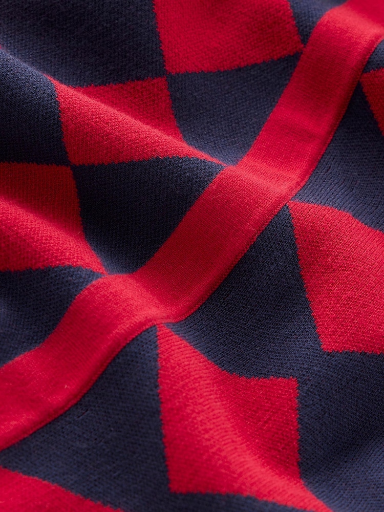 Boden Red Petite Maria Jacquard Knitted Dress - Image 6 of 6 Boden Red Petite Maria Jacquard Knitted Dress - Image 6 of 6