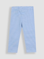 JoJo Maman Bébé Yellow Bee & Sunflower Print Appliqué Knee Leggings 2 Pack - Image 3 of 5