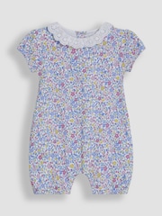 JoJo Maman Bébé Yellow Duck 2 Pack Broderie Collar Rompers - Image 4 of 4