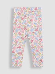 JoJo Maman Bébé Blue Floral Leggings 2 Pack - Image 3 of 6