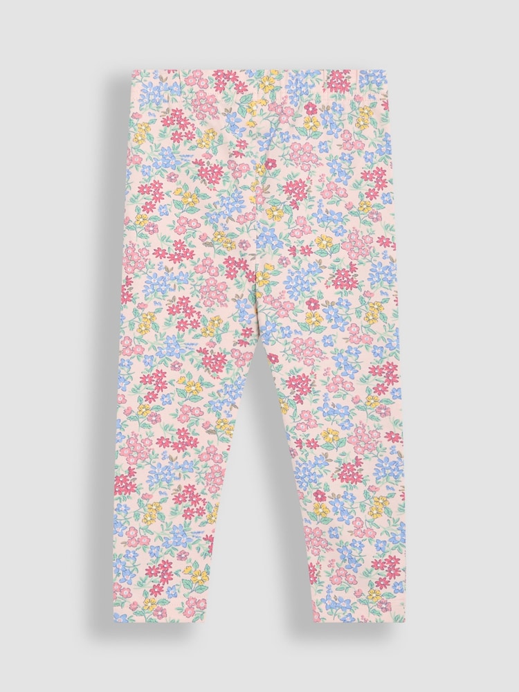 Блакитний з квітковим принтом - Jojo Maman Bébé Leggings 2 набір - Image 3 of 6