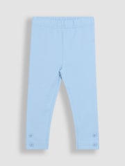 JoJo Maman Bébé Blue Floral Leggings 2 Pack - Image 4 of 6