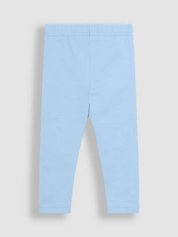 Блакитний з квітковим принтом - Jojo Maman Bébé Leggings 2 набір - Image 5 of 6