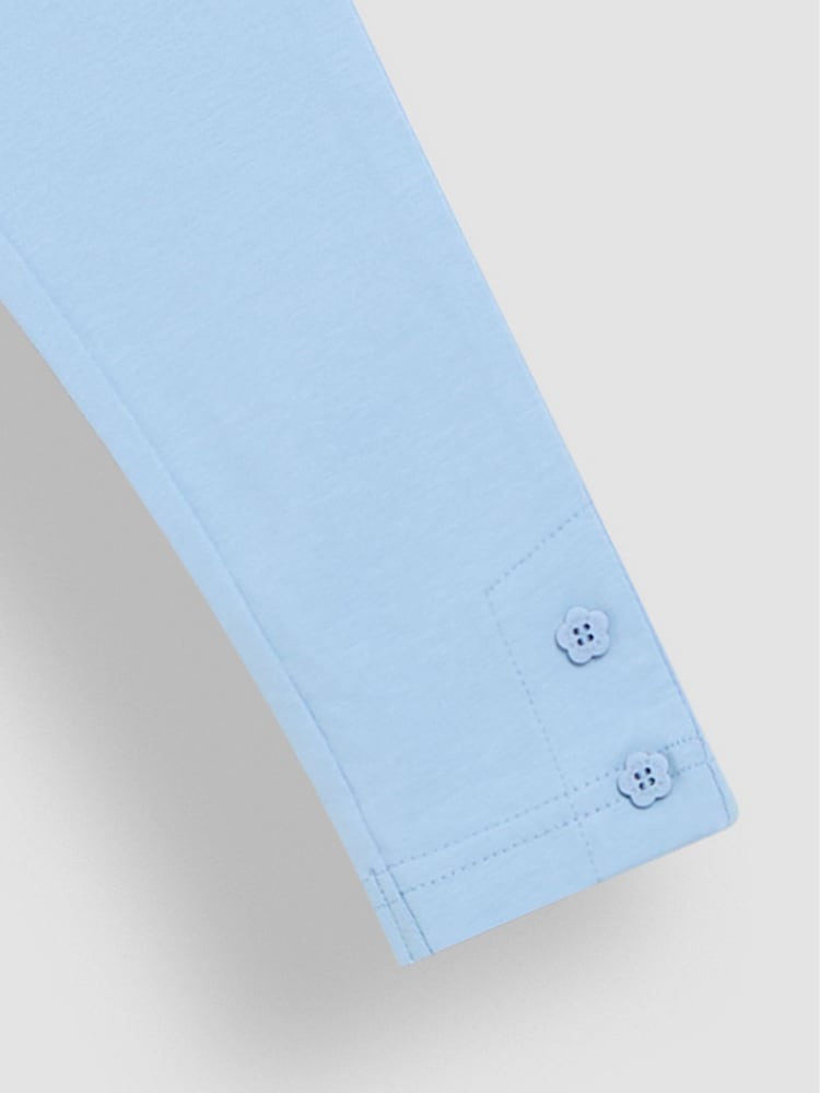 JoJo Maman Bébé Blue Floral Leggings 2 Pack - Image 6 of 6