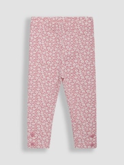 JoJo Maman Bébé Pastel Green Ditsy Floral Leggings 2 Pack - Image 2 of 5