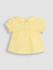 JoJo Maman Bébé Yellow Duck Appliqué Collared Blouse & Leggings Set 2 Piece - Image 2 of 3