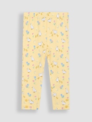 JoJo Maman Bébé Yellow Duck Floral Print Leggings 2 Pack - Image 2 of 5