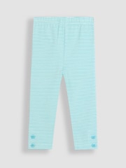 JoJo Maman Bébé Yellow Duck Floral Print Leggings 2 Pack - Image 4 of 5