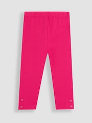 JoJo Maman Bébé Fuchsia Pink Ditsy Floral Leggings 2 Pack - Image 2 of 5