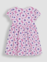 JoJo Maman Bébé Pink Daisy Button Front Dress - Image 2 of 3