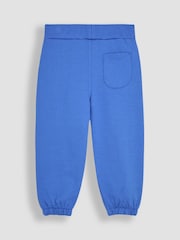 JoJo Maman Bébé Fuchsia Pink Dinosaur 2-Piece Frill Appliqué Sweatshirt & Joggers Set - Image 6 of 8